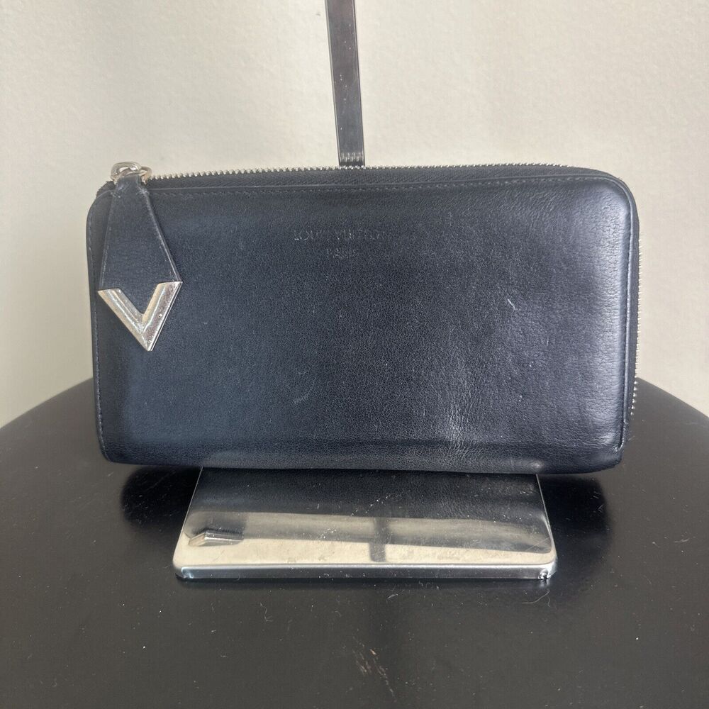 Authentic Louis Vuitton Portefeuille Comet M60146 Women's Veau Cachemire Leather